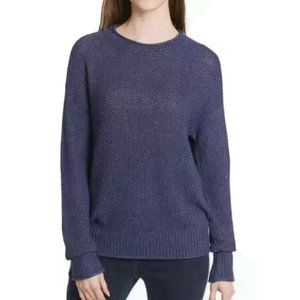 Jessica Simpson Mallory Roll Neck Ribbed Cuff Sweater Maritime Blue Sz XXL #i
